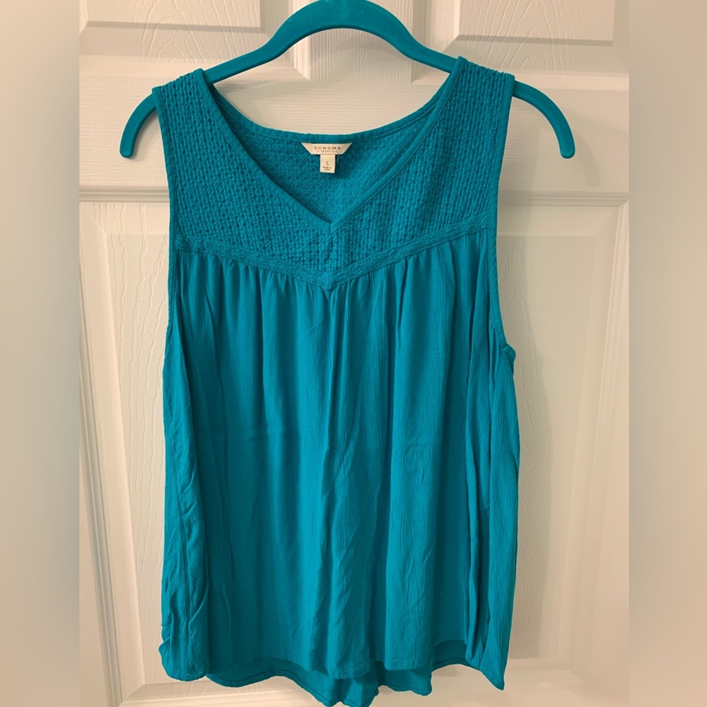 Sonoma Tank Teal Kohls Size L